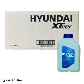 ضدیخ هیوندای mineral سبز 1 لیتری HYUNDAI xteer بسته 16 عددی