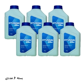 ضدیخ هیوندای mineral سبز 1 لیتری HYUNDAI xteer بسته 6 عددی