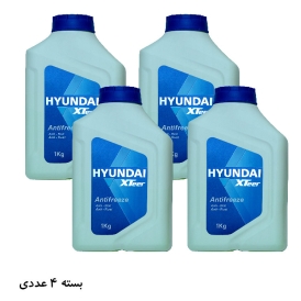 ضدیخ هیوندای mineral سبز 1 لیتری HYUNDAI xteer بسته 4 عددی