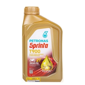 روغن موتور سیکلت دو زمانه پتروناس حجم 1 لیتر مدل PETRONAS Sprinta T900